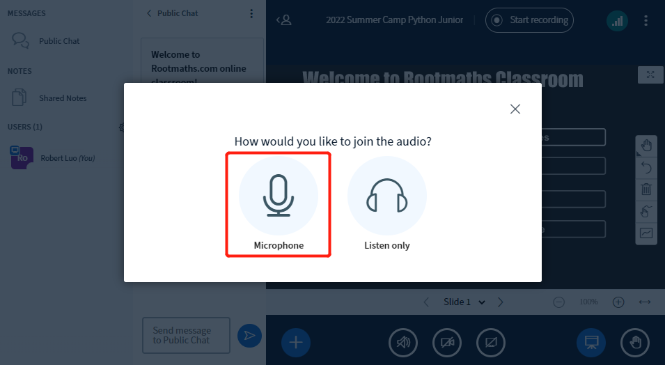 Choose Microphone Audio image