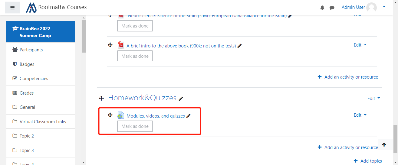 How to do homework on  course.rootmaths.com